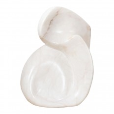 Ivory abstract modern sculpture